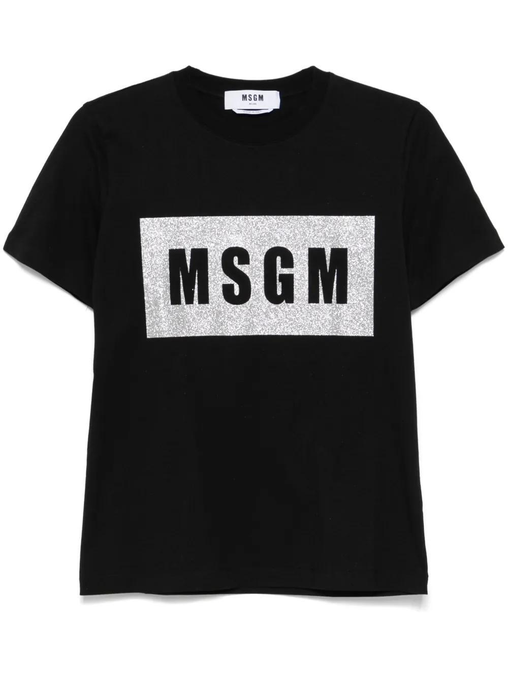 MSGM Logo-print T-shirt In C Product Image
