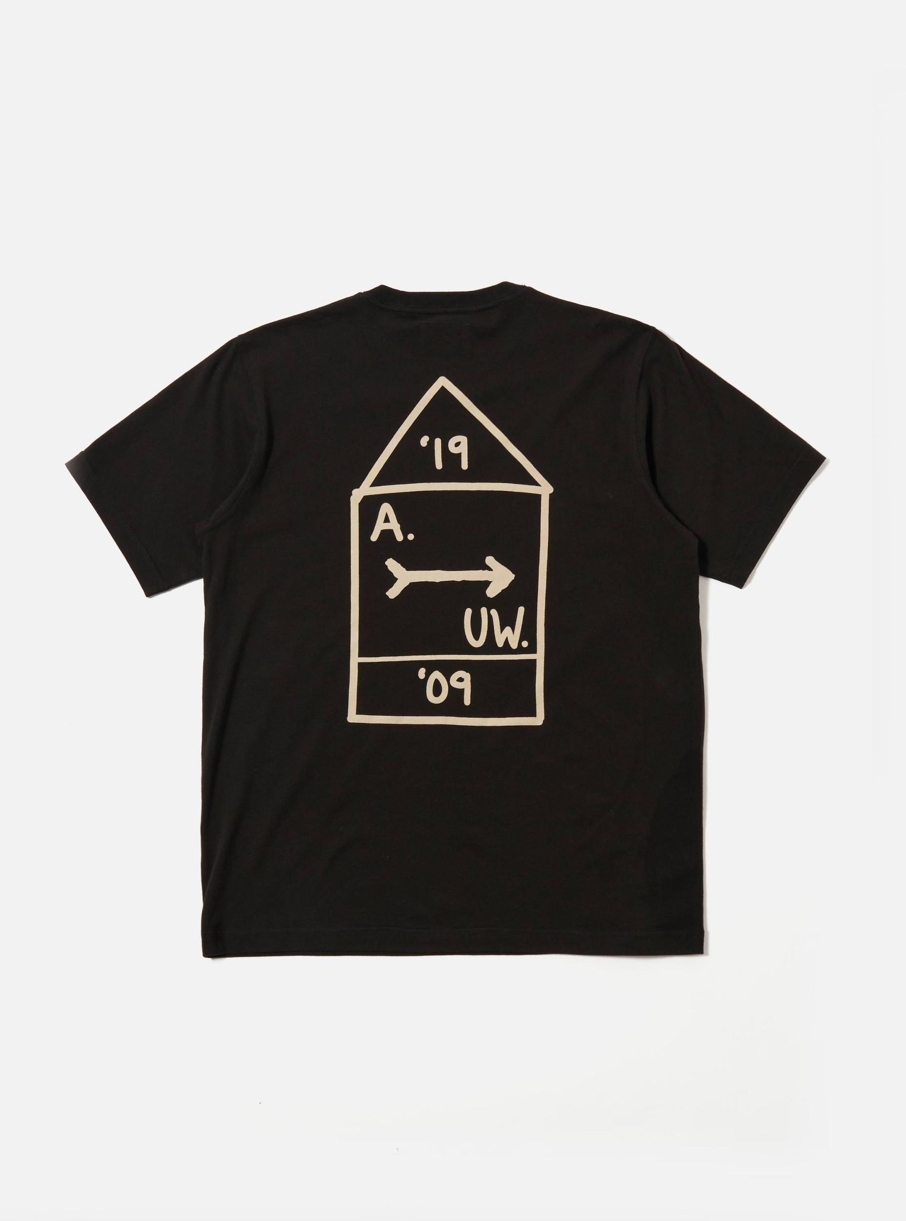 A. SOCIETY x Universal Works Black Single Jersey Print Tee Product Image
