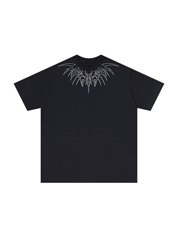 Men's Wing Print Oversized Short Sleeve Tee Product Image