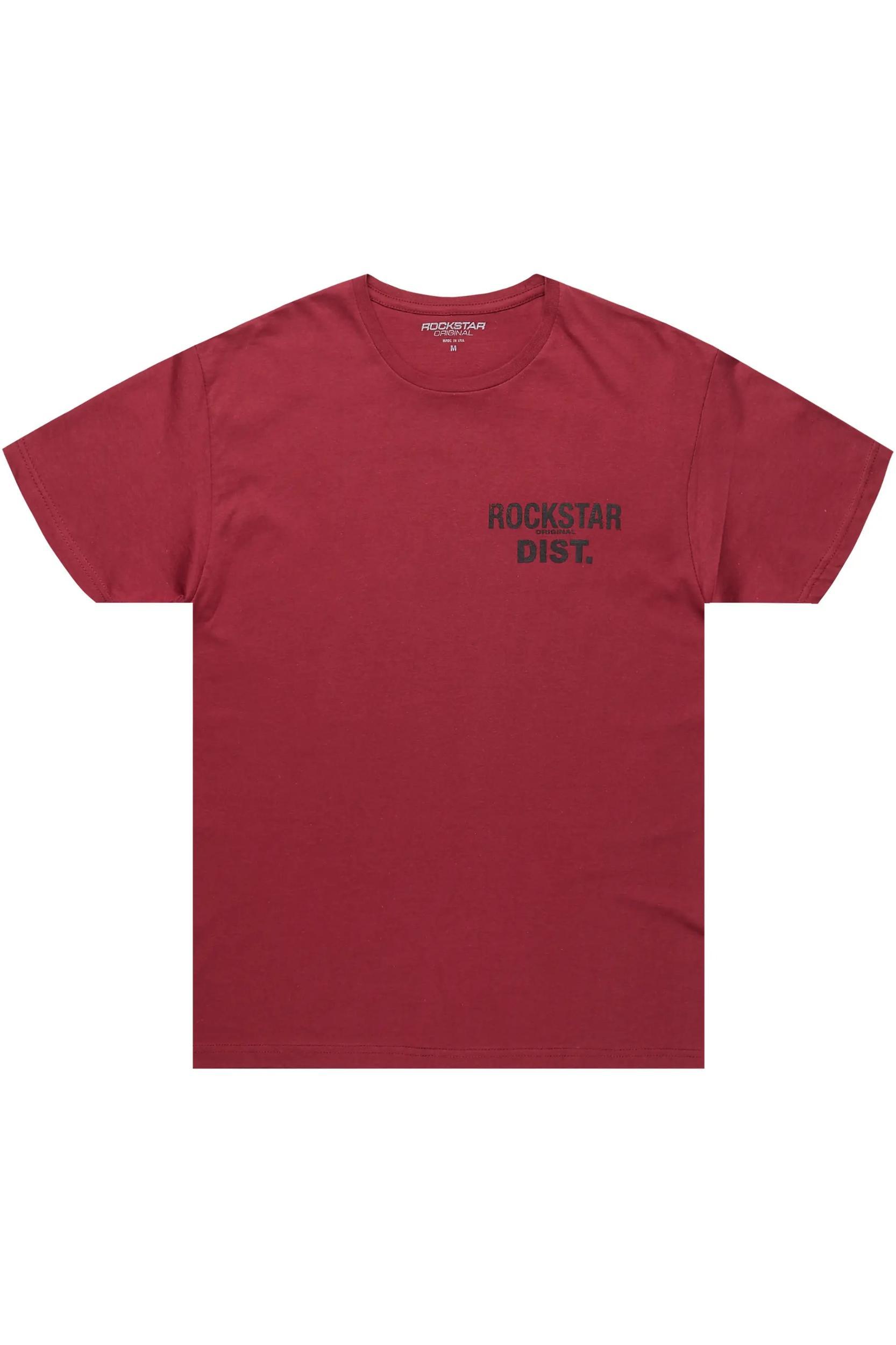 Lake Burgundy/Black Graphic T-Shirt Male Product Image