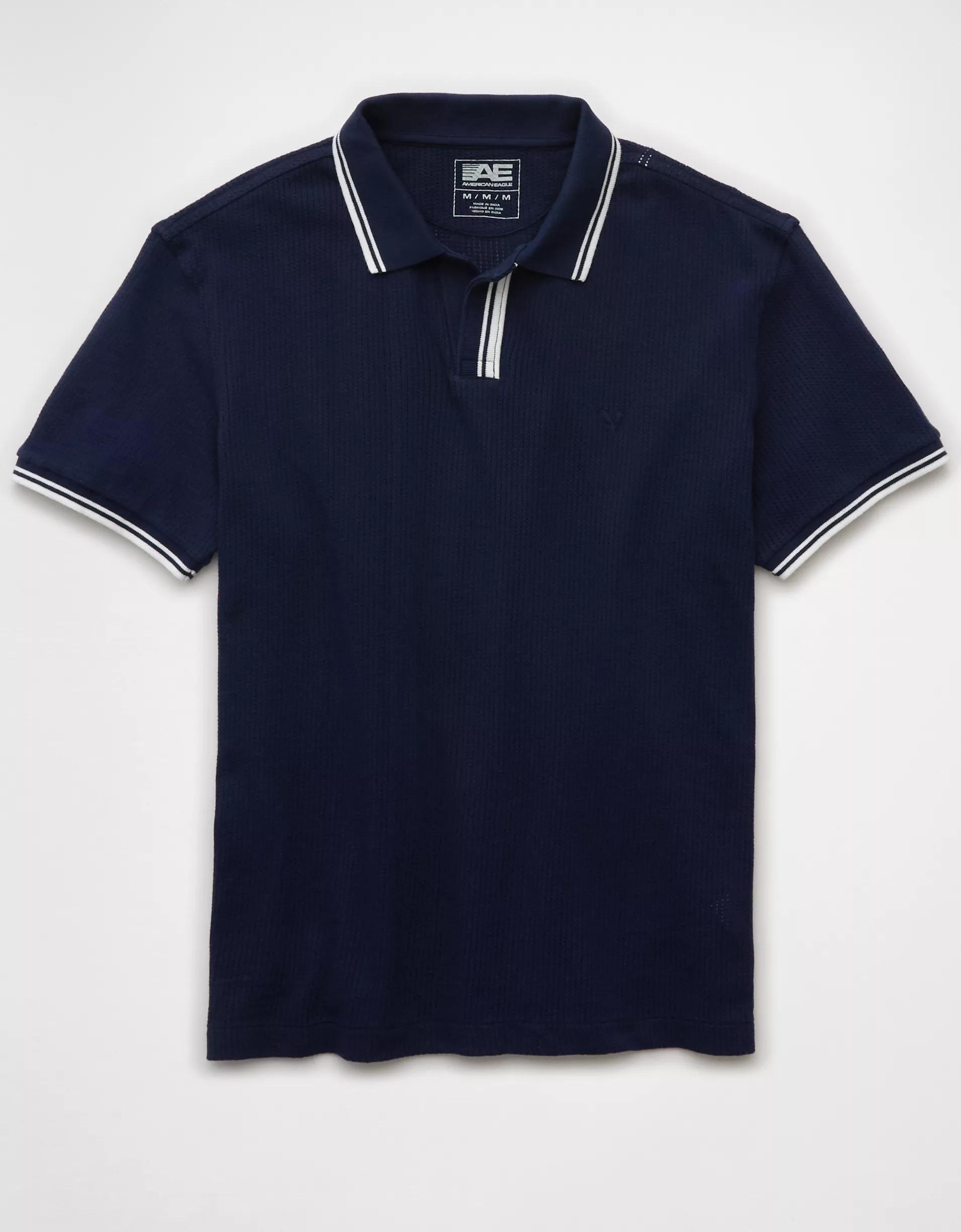 AE 24/7 Mesh Polo Shirt Product Image