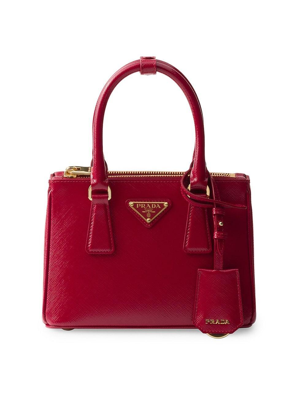 Womens Prada Galleria Patent Leather Mini-Bag Product Image