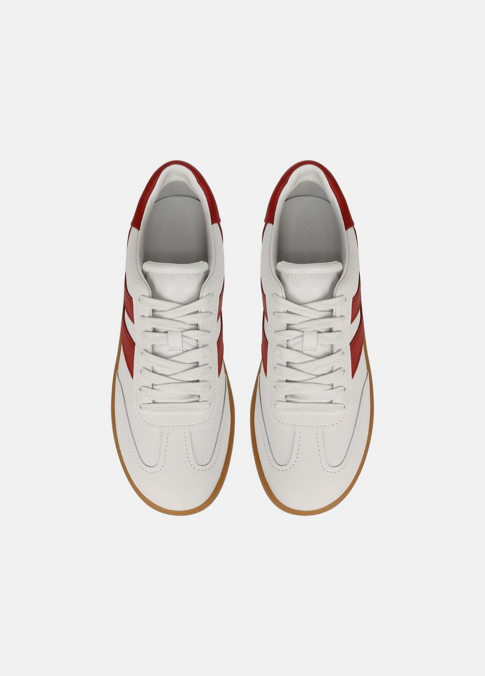 Womens Oasis Leather And Suede Sneaker, Chalk White, Size 7 Vince Product Image