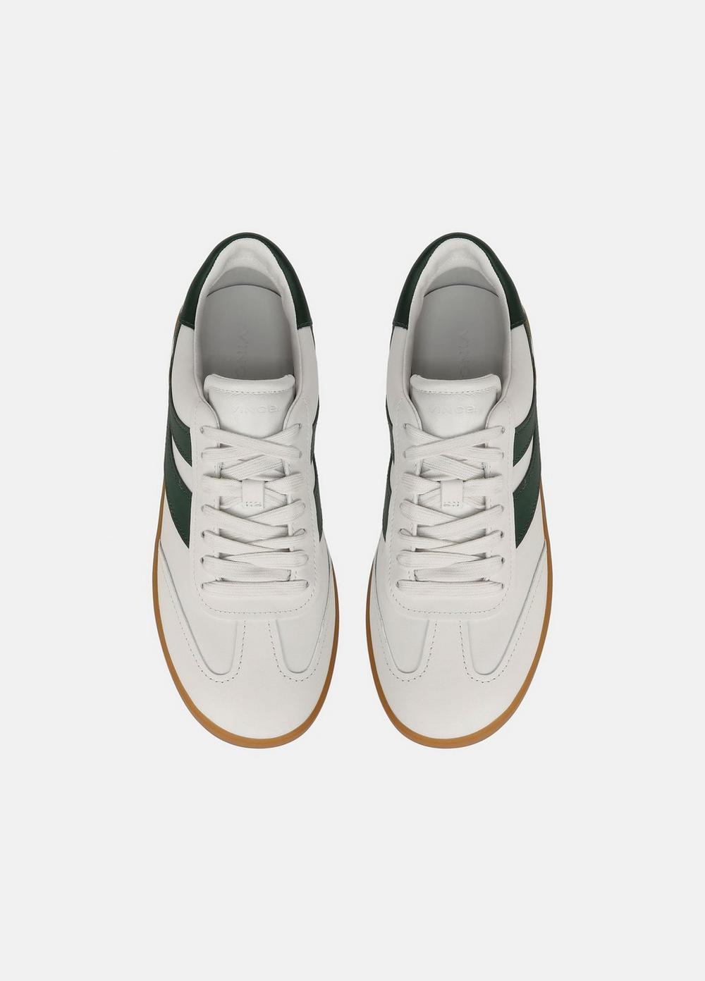 Womens Oasis Leather And Suede Sneaker, Chalk White, Size 7 Vince Product Image