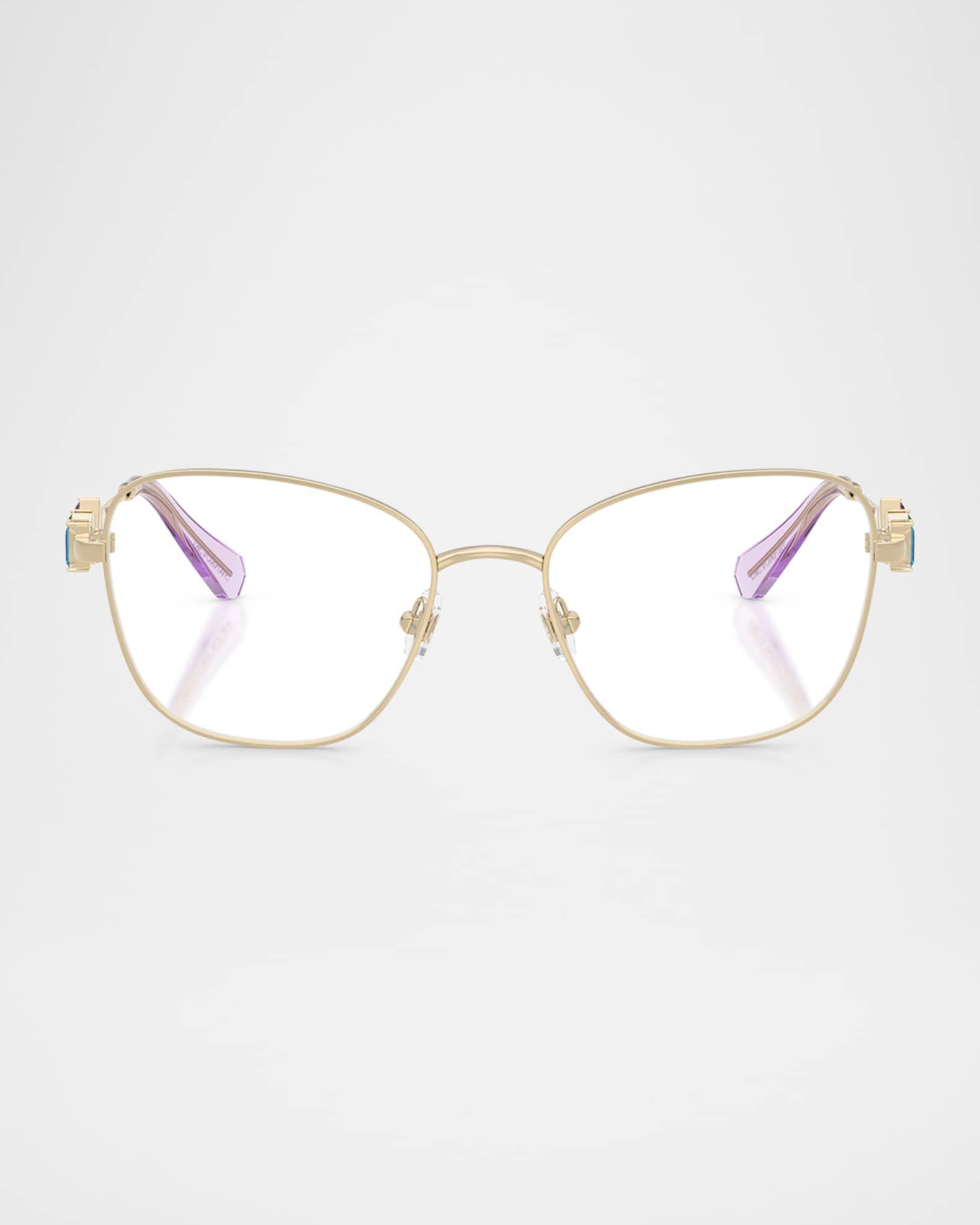 SK1025 Crystal Metal Round Optical Frames Product Image