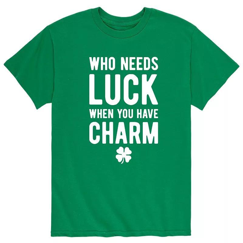 Big & Tall Who Needs Luck Charm Tee, Mens Product Image