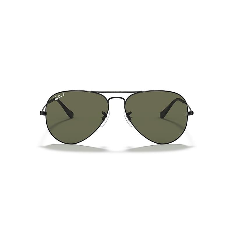 Ray-Ban Unisex 58mm Gradient Aviator Sunglasses in Black at Nordstrom Product Image