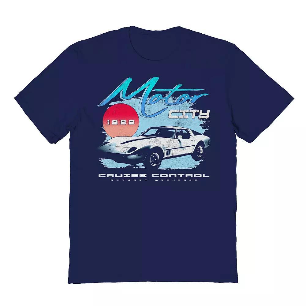 Men's Motor City Cruise Control Graphic Tee, Size: Medium, Blue Product Image
