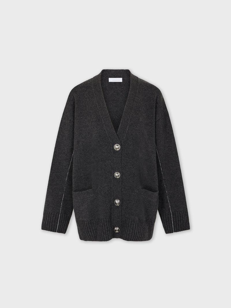 KNITTED CARDIGAN IN WOOL AND CASHMERE Product Image