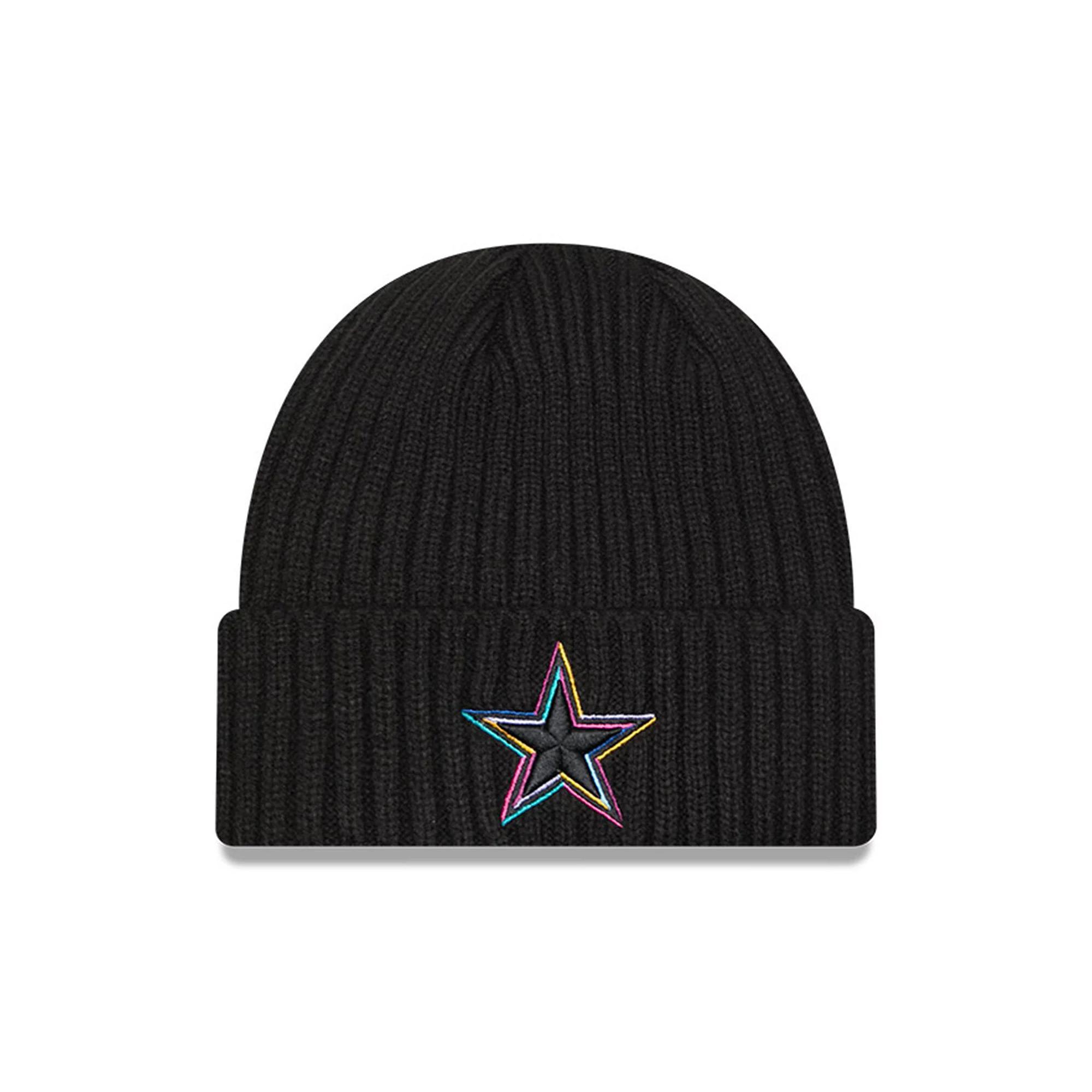 Men's New Era Black Dallas Cowboys 2024 NFL Crucial Catch Cuffed Knit Hat Product Image