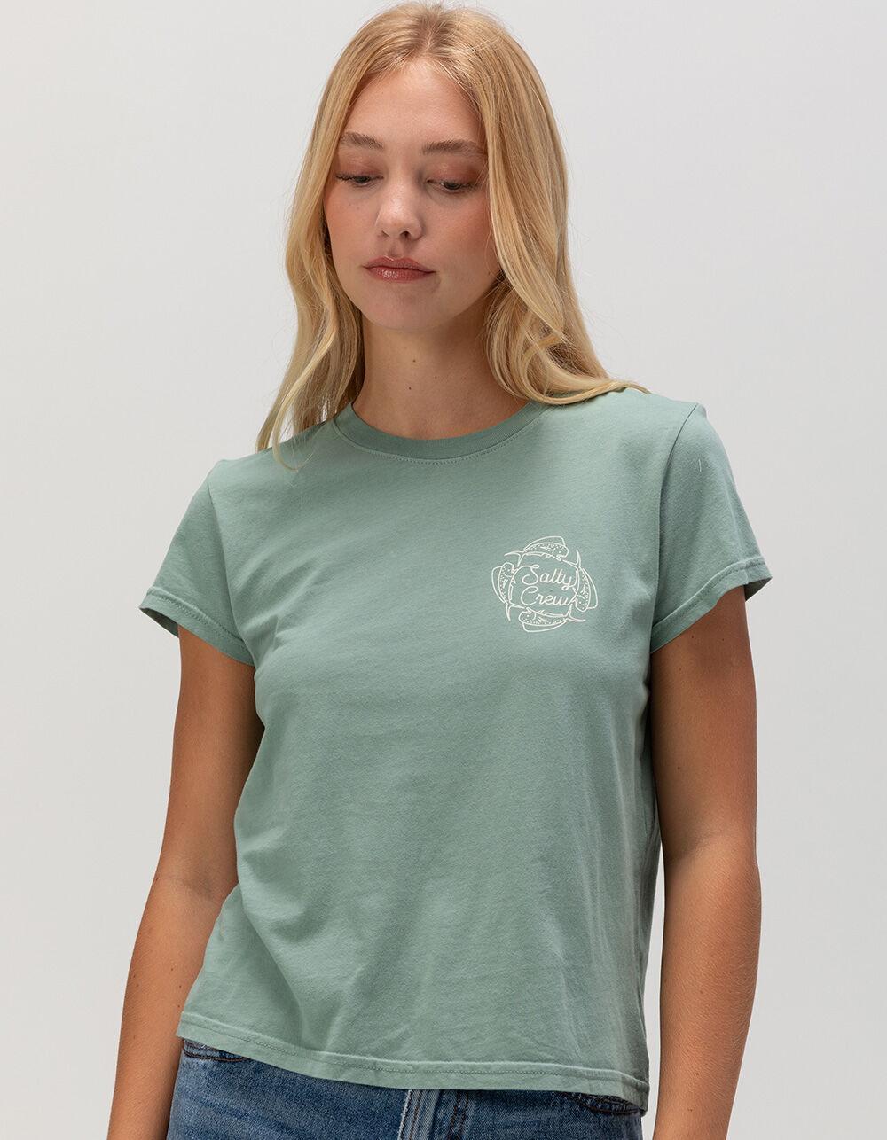 SALTY CREW Drawn In Circles Womens Tee - SAGE Product Image