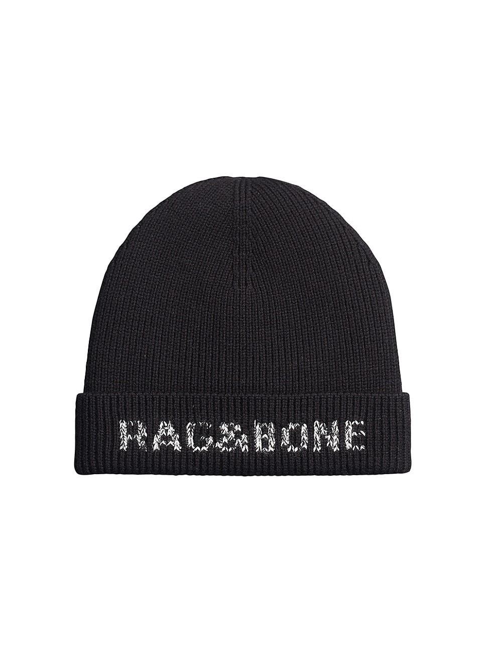 Mens Wool Knit Beanie Hat Product Image