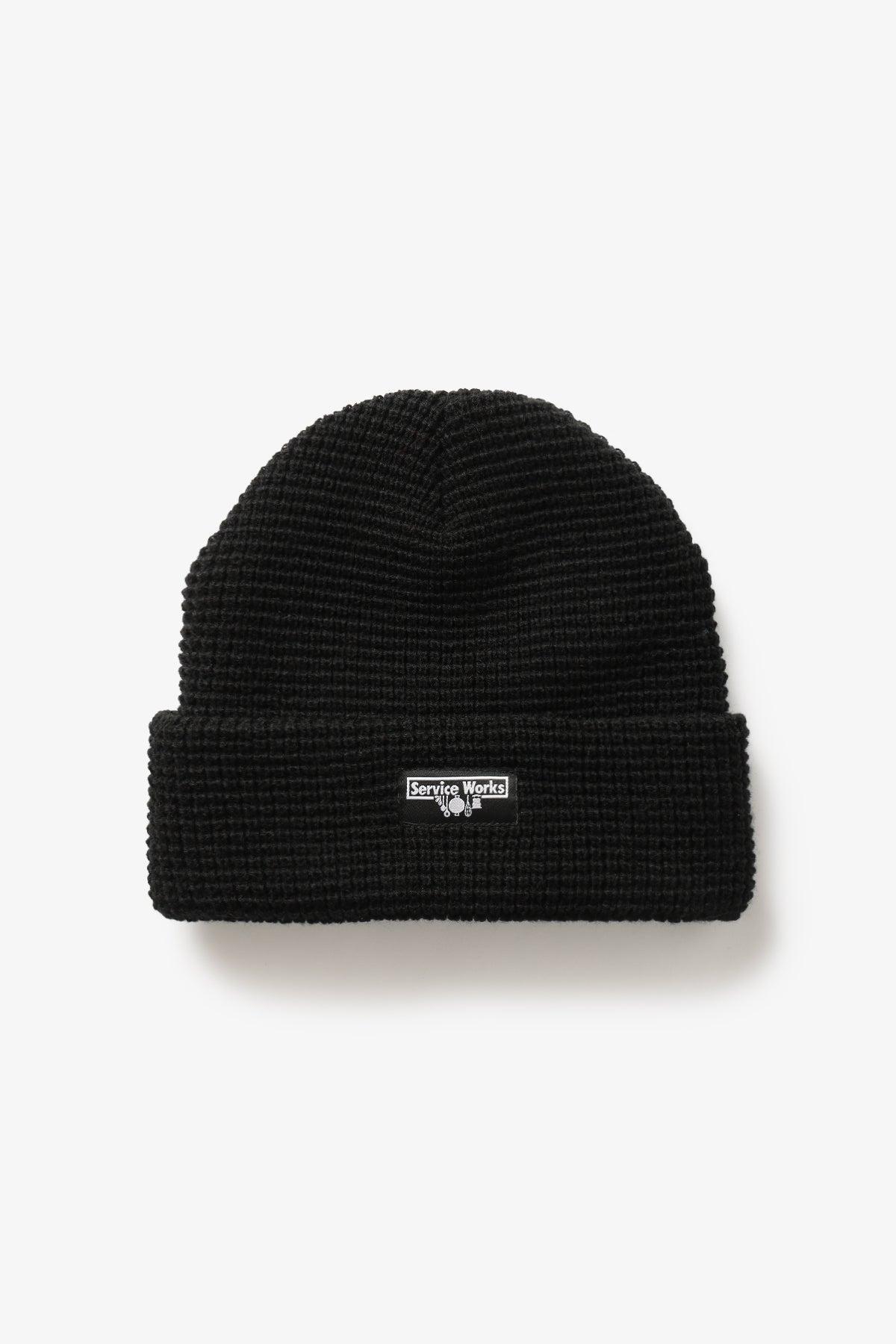 Service Works - Waffle Logo Beanie - Black Product Image