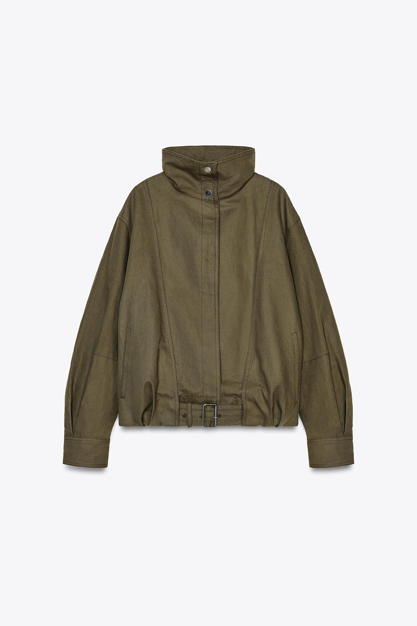 BUCKLE BOMBER JACKET ZW COLLECTION Product Image