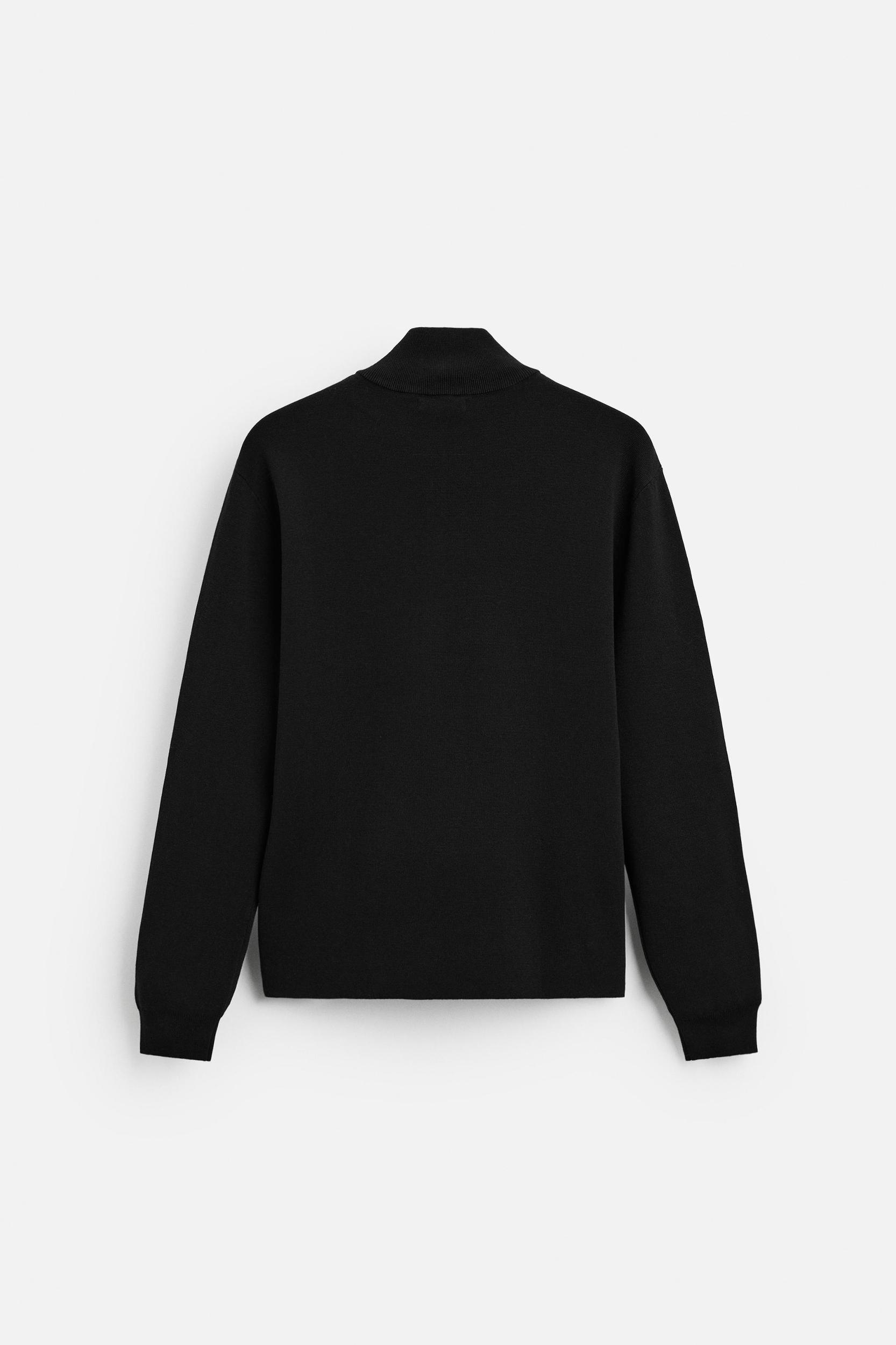 COTTON QUARTER-ZIP SWEATER Product Image