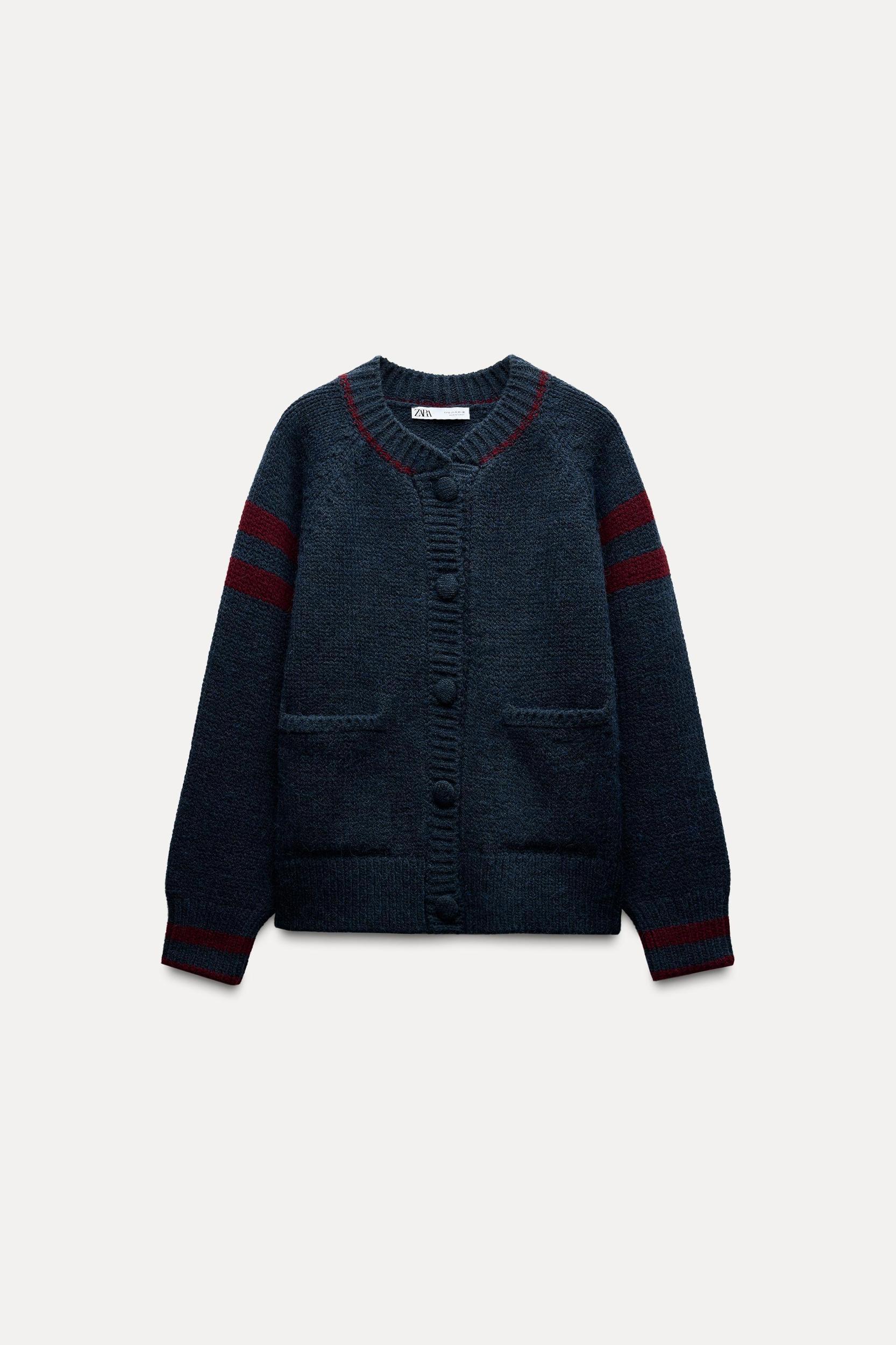 COMBINATION KNIT CARDIGAN Product Image