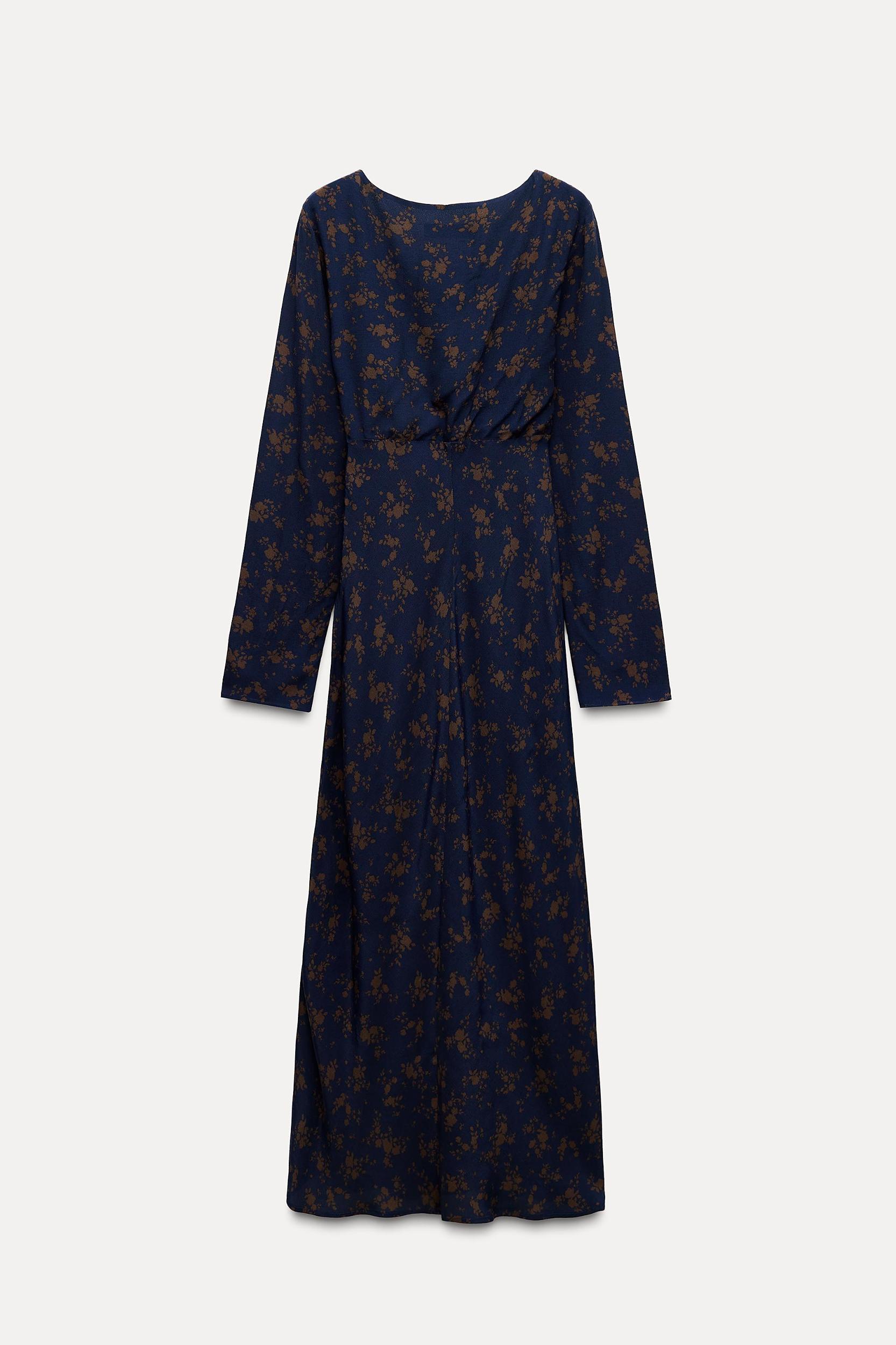 FLORAL PRINT MIDI DRESS Product Image