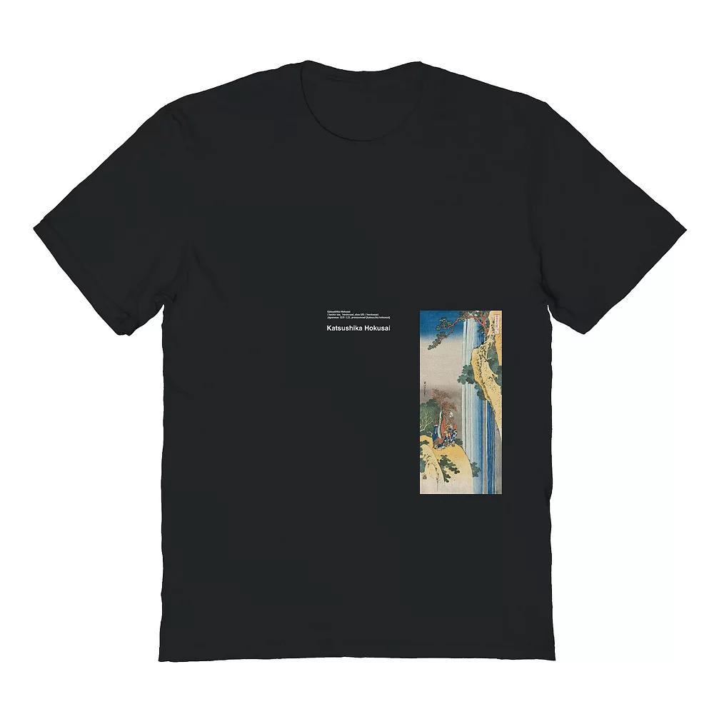 Men's APOH - Hokusai Katsushika Graphic Tee, Size: Medium, Black Product Image