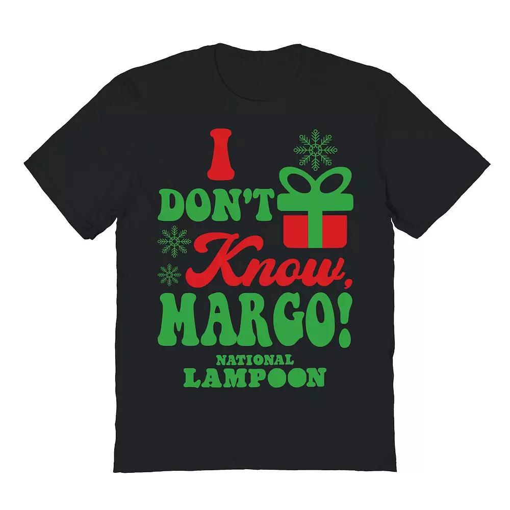 Men's I Dont Know Margo National Lampoon's Christmas Vacation Graphic Tee, Size: XL, Black Product Image