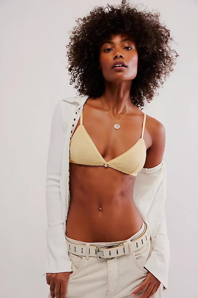 Pointelle Triangle Bralette Product Image
