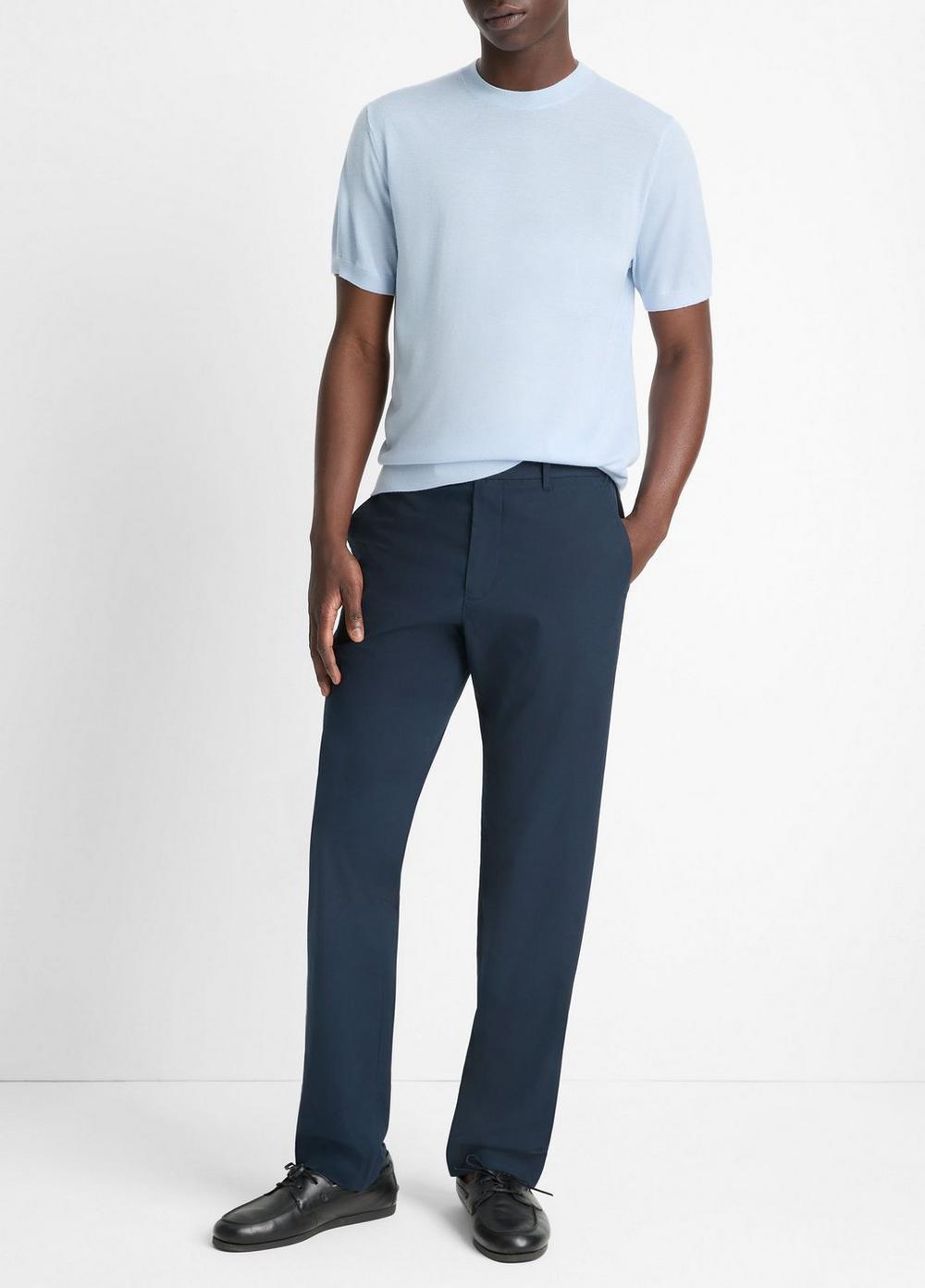 Featherweight Merino Wool-Cashmere Short-Sleeve Sweater Product Image
