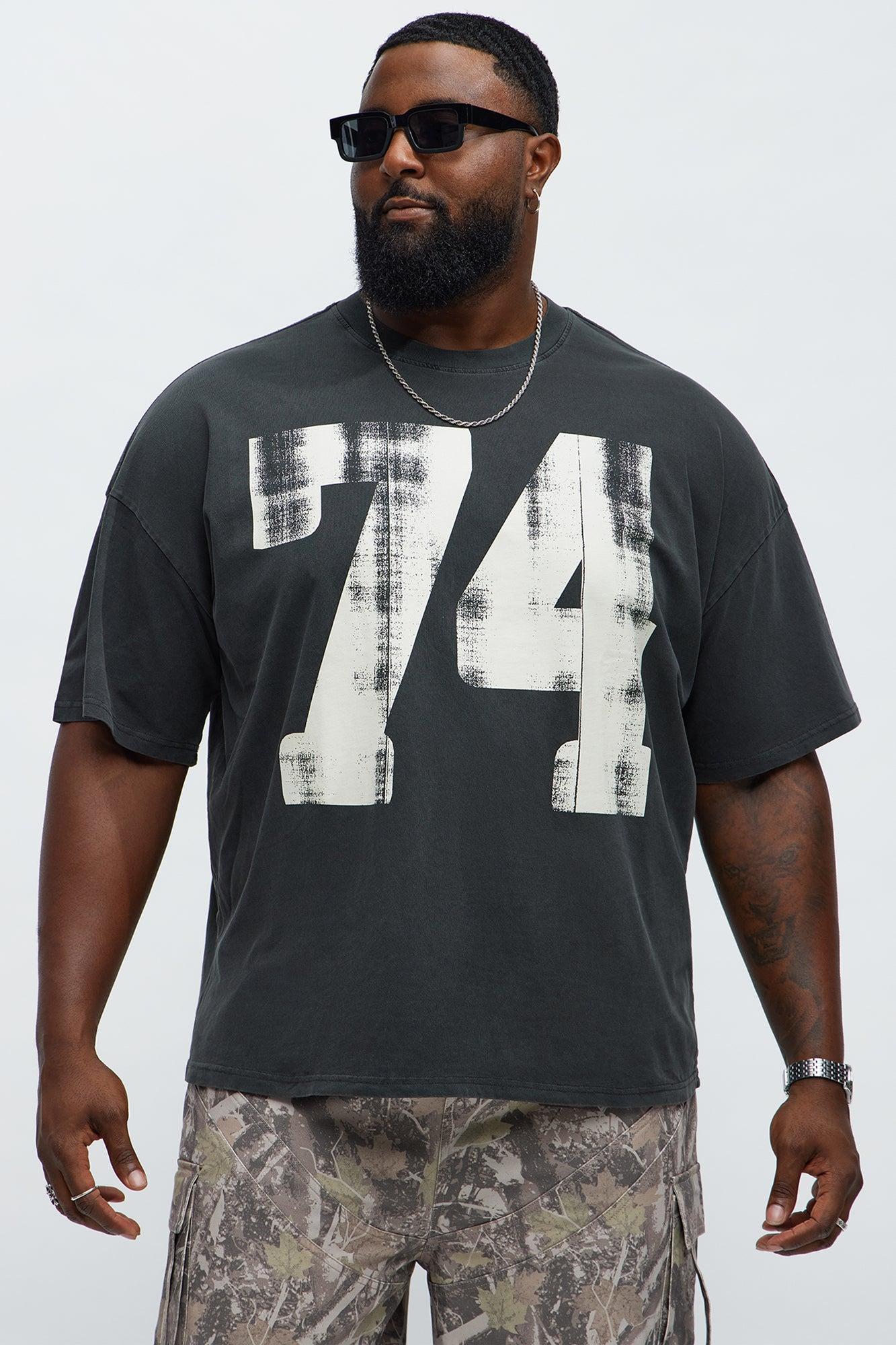 Big 74 Oversized Short Sleeve Tee - Black Wash Product Image