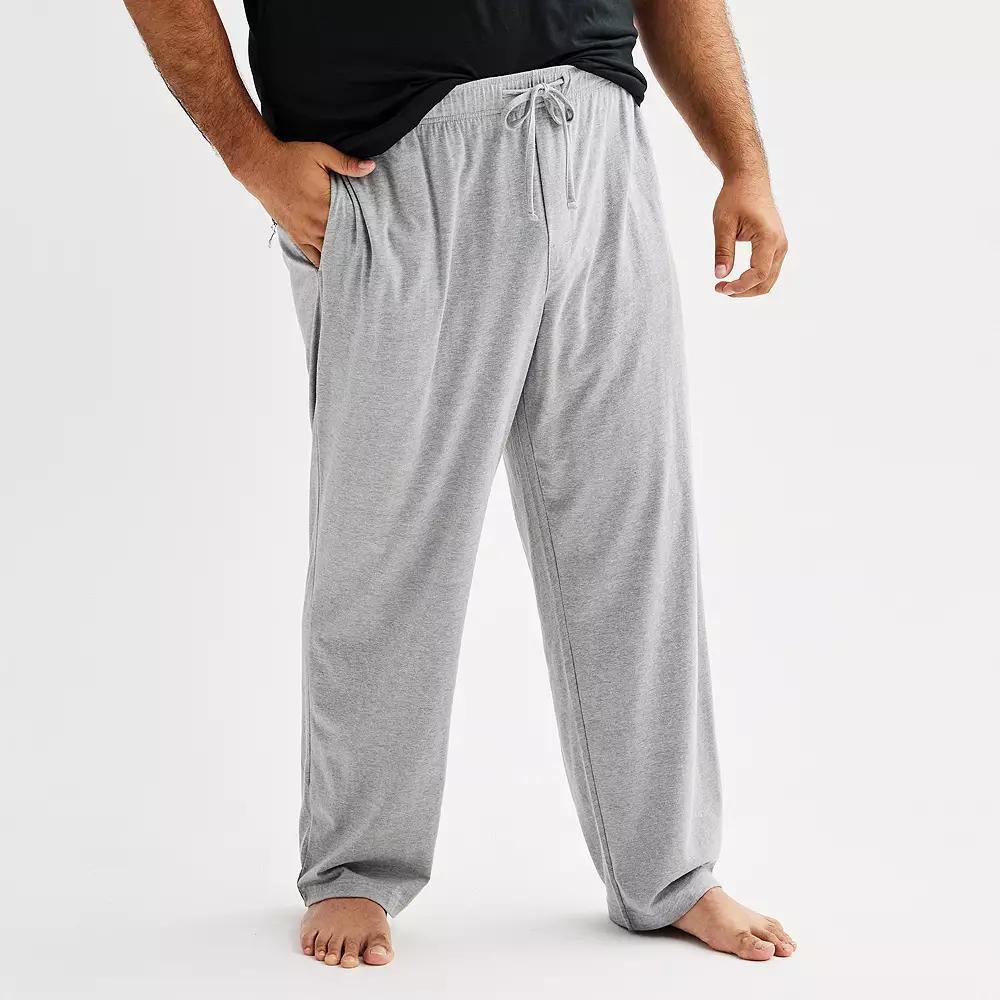 Big & Tall Sonoma Goods For Life® Essential Knit Pajama Pants, Men's, Size: 4XB, Black Luxe Product Image