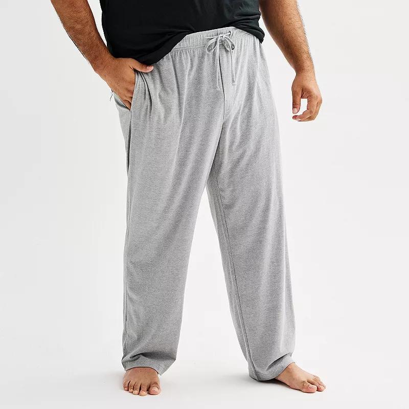 Big & Tall Sonoma Goods For Life® Essential Knit Pajama Pants, Men's, Size: 4XB, Black Luxe Product Image