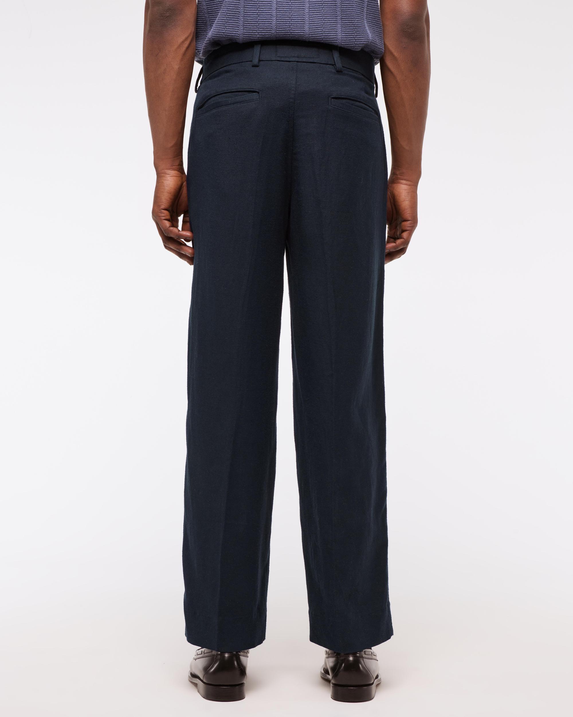Baggy Tailored Linen-Blend Trouser Product Image