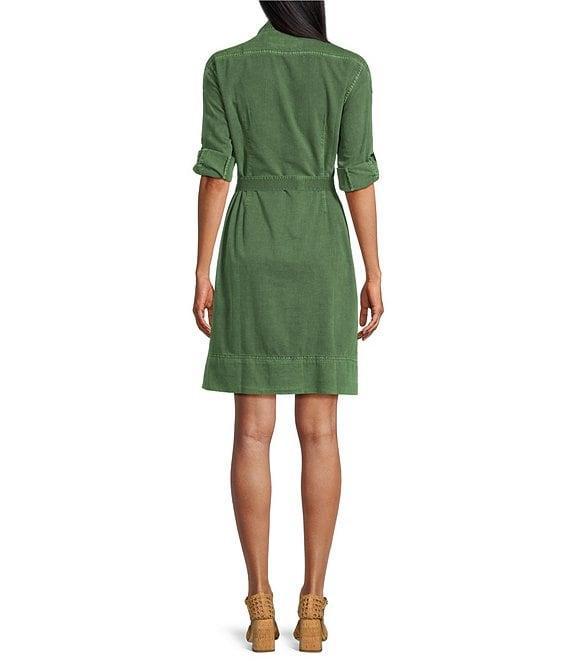 Tommy Bahama Coastal Twill Short Sleeve Button Front Shirt Dress Product Image
