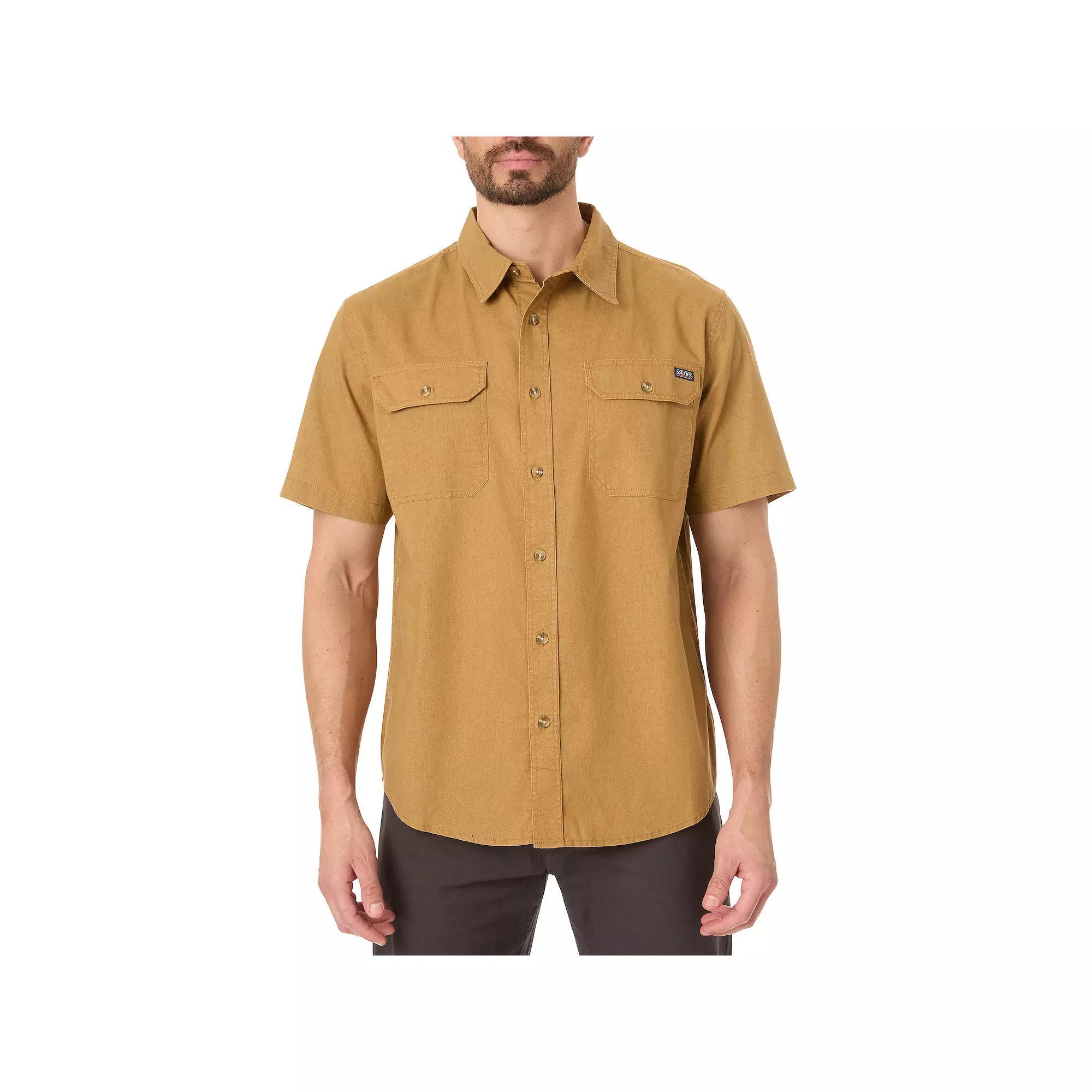 Mens Smiths Workwear Sandwashed Work Shirt, Mens Product Image
