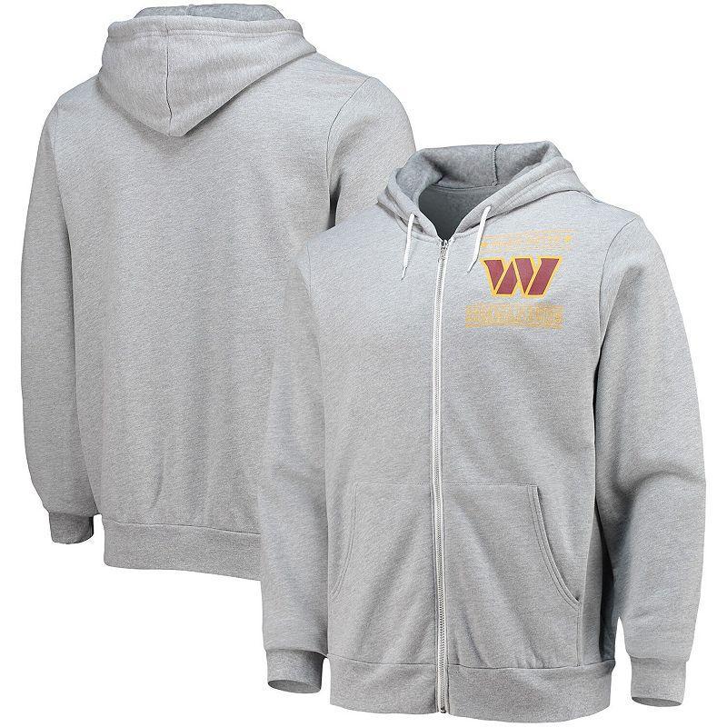 Men's NFL x Darius Rucker Collection by Fanatics Heathered Gray Washington Commanders Sponge Fleece Full-Zip Hoodie, Size: XL, Wft Grey Product Image