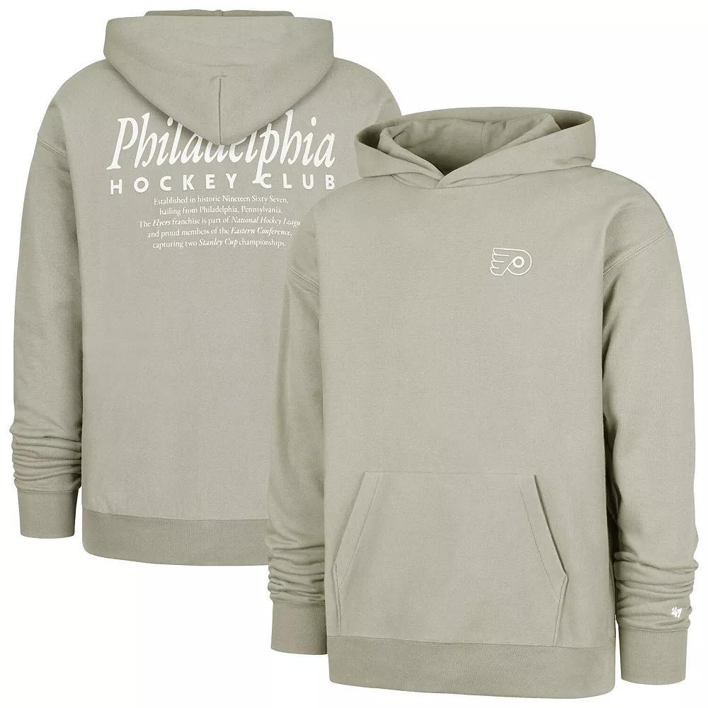 Men's '47  Gray Philadelphia Flyers Foundation Pullover Hoodie, Size: Medium, Fly Grey Product Image