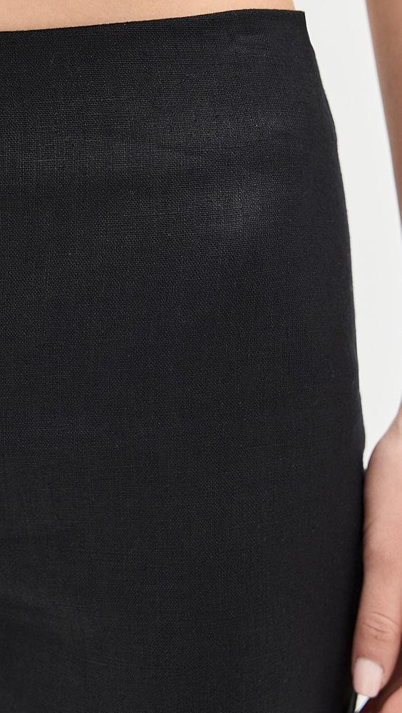 Reformation Petra Linen Pedal Pusher Pants | Shopbop Product Image