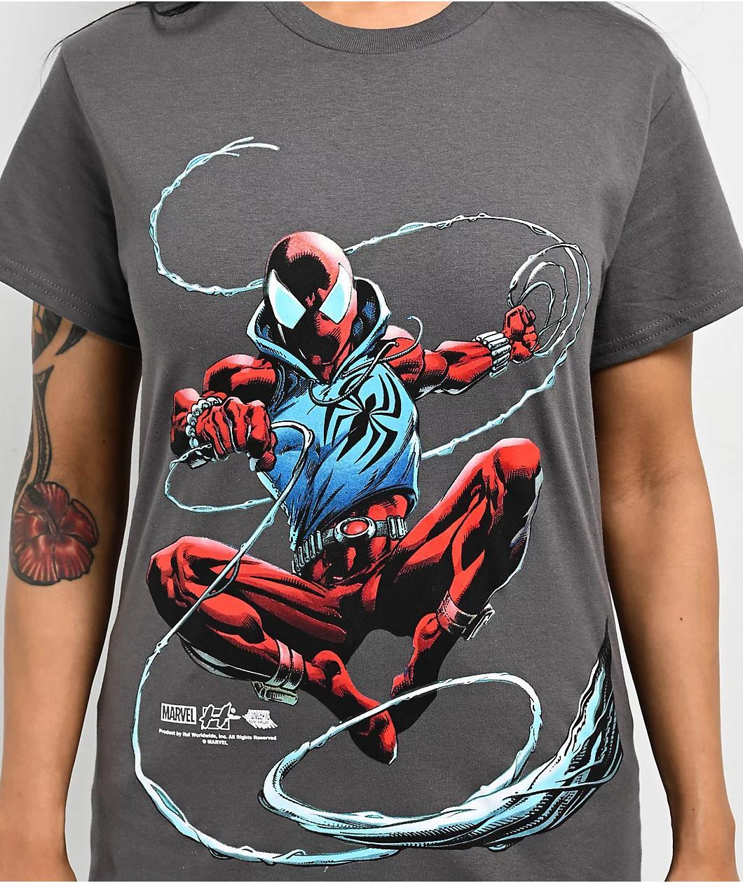 HUF x Spider-Man Universe Scarlet Spider Grey T-Shirt Product Image
