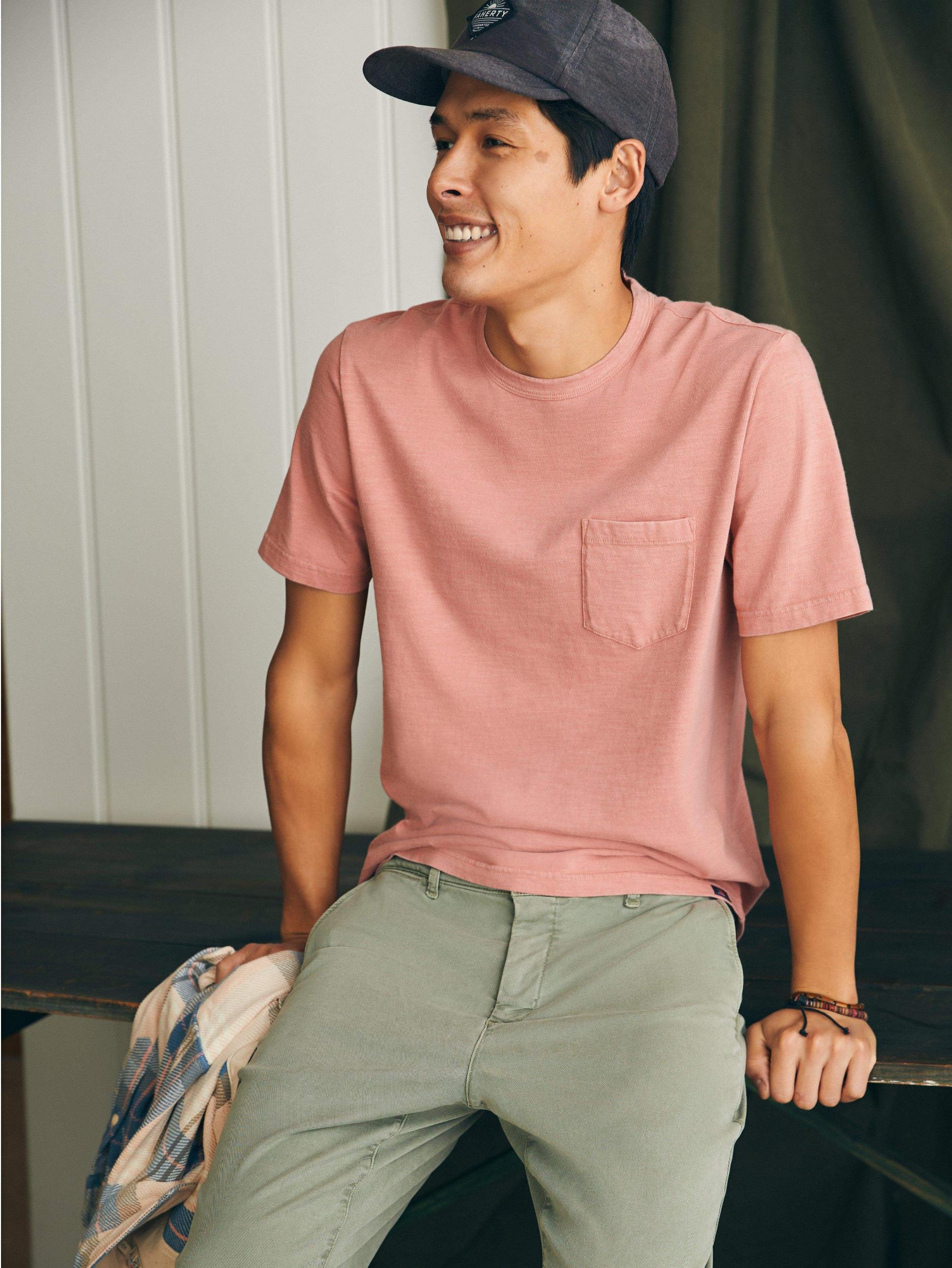 Sunwashed Pocket Tee - Faded Flag Male Product Image