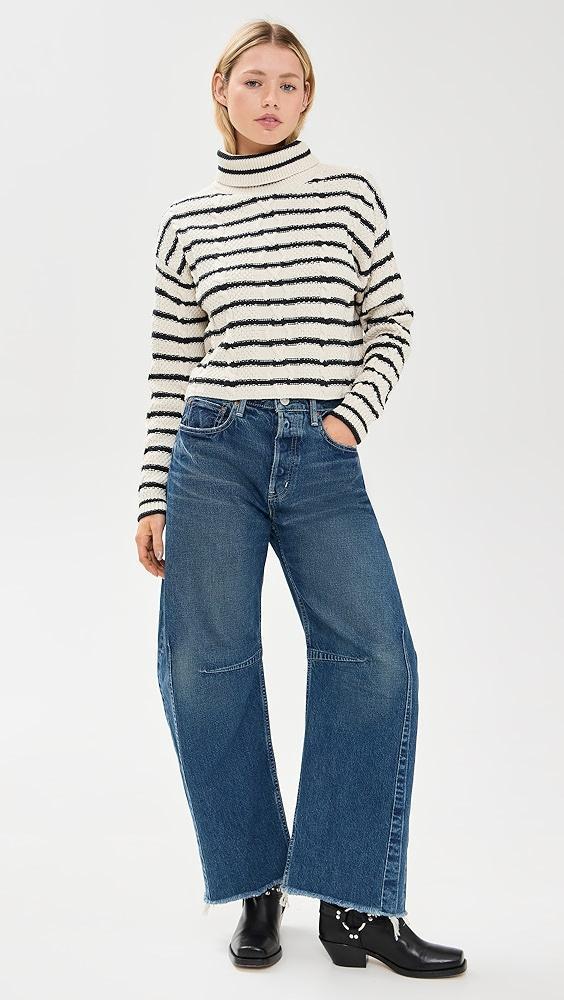 ASKK NY Cable Cropped Crew Sweater | Shopbop Product Image