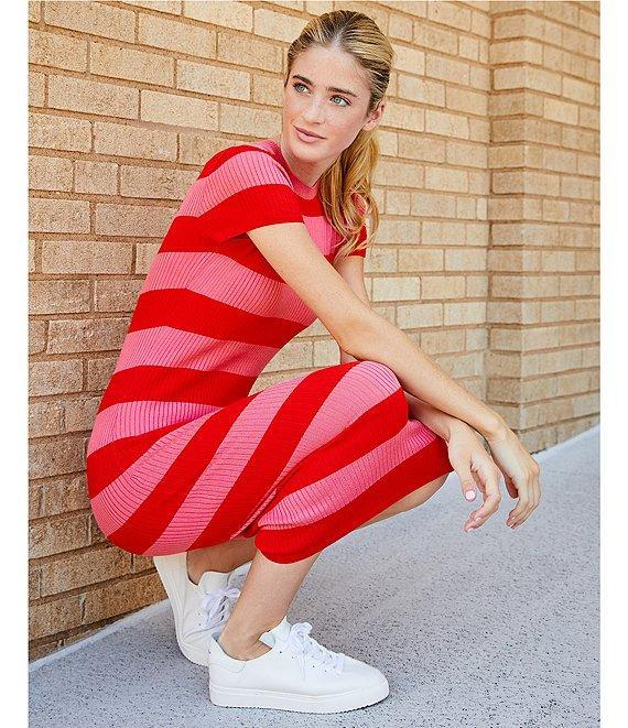 Copper Key Rugby Stripe Sweater Dress Product Image