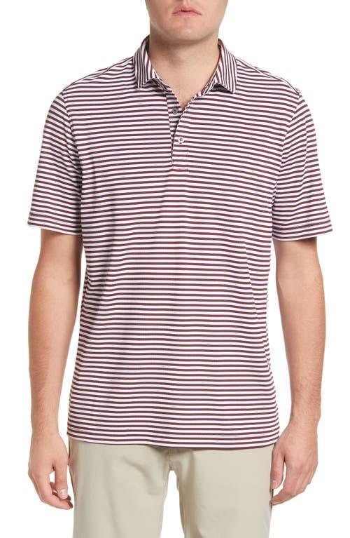 Cutter & Buck Virtue Eco Pique Stripe Recycled Polo (Atlas) Men's Clothing Product Image