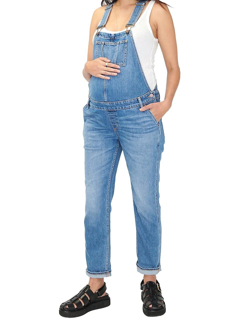 Hatch Collection Denim Maternity Overall Product Image