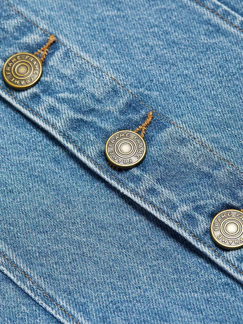 Denim Trucker Minidress Product Image