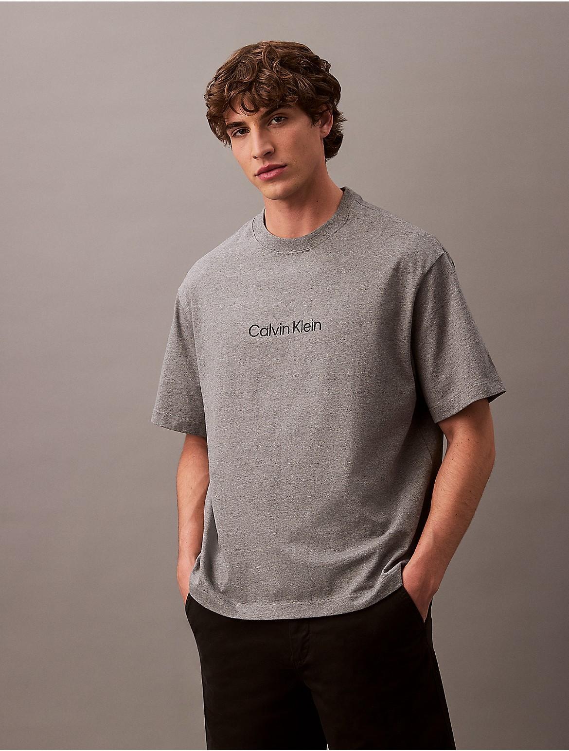 Calvin Klein Mens Standard Logo Relaxed Tee - Purple Product Image