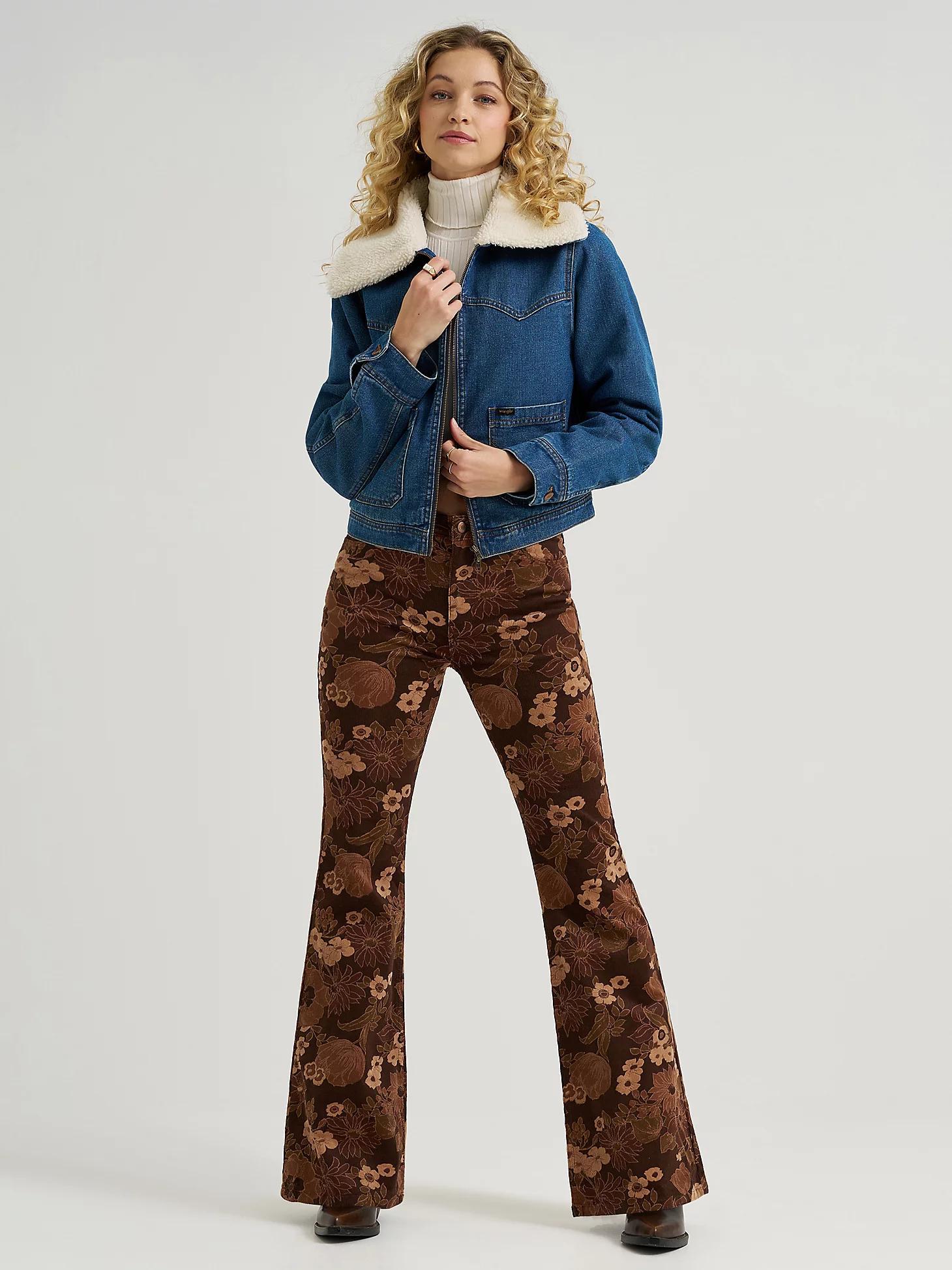 Women's Wrangler® Corduroy High Rise Fierce Flare Jean | Women's JEANS | Wrangler® Product Image