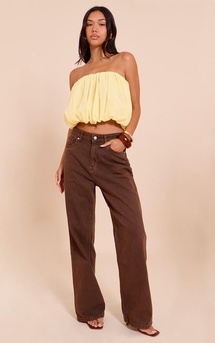 Lemon Chiffon Puff Ball Bandeau Product Image