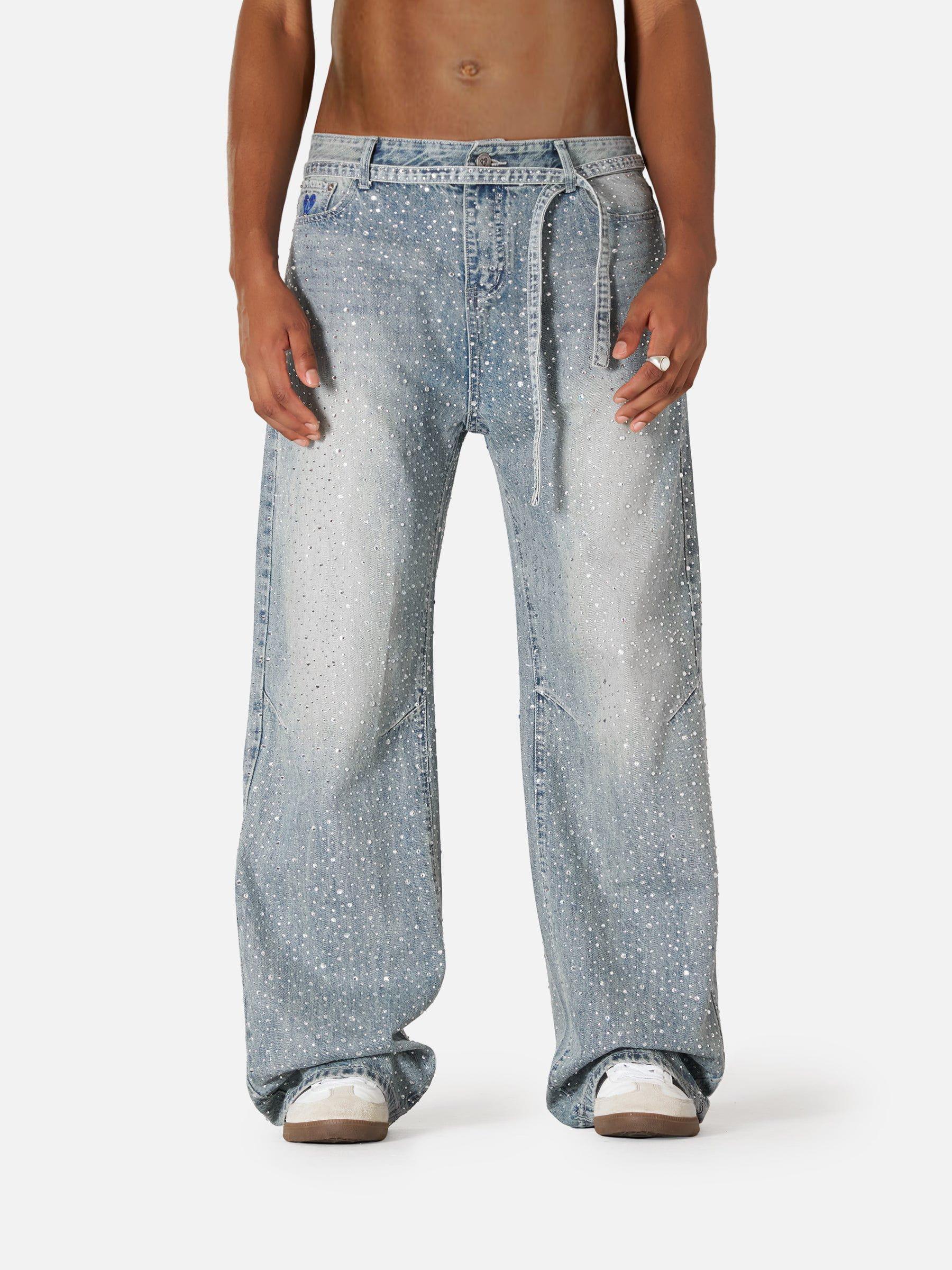 Aelfric Eden Rhinestone Baggy Jeans Product Image