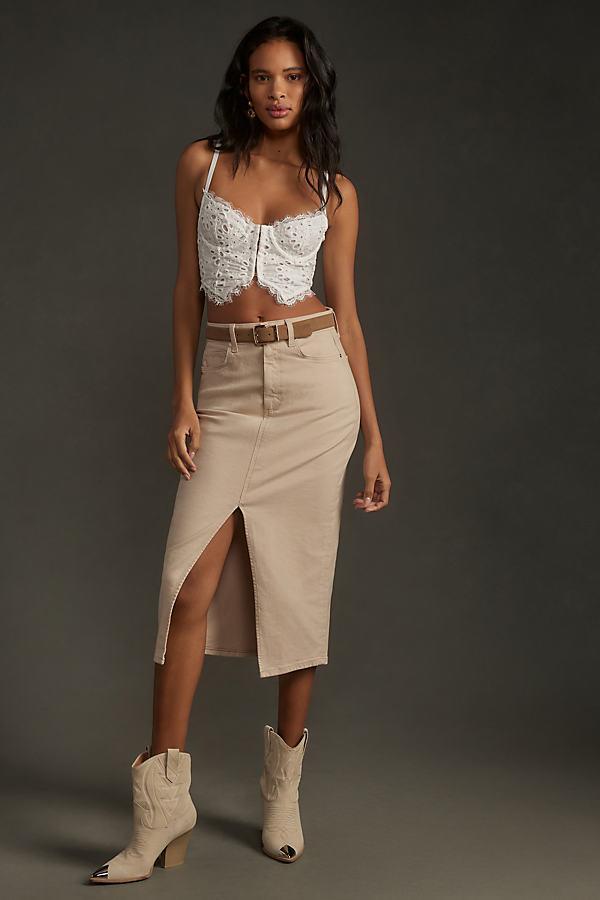 Paige Angela Midi Skirt (Soft ) Women's Skirt Product Image