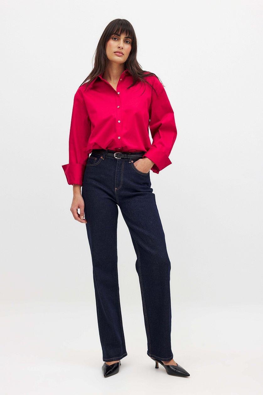 Straight High Waist Jeans Product Image