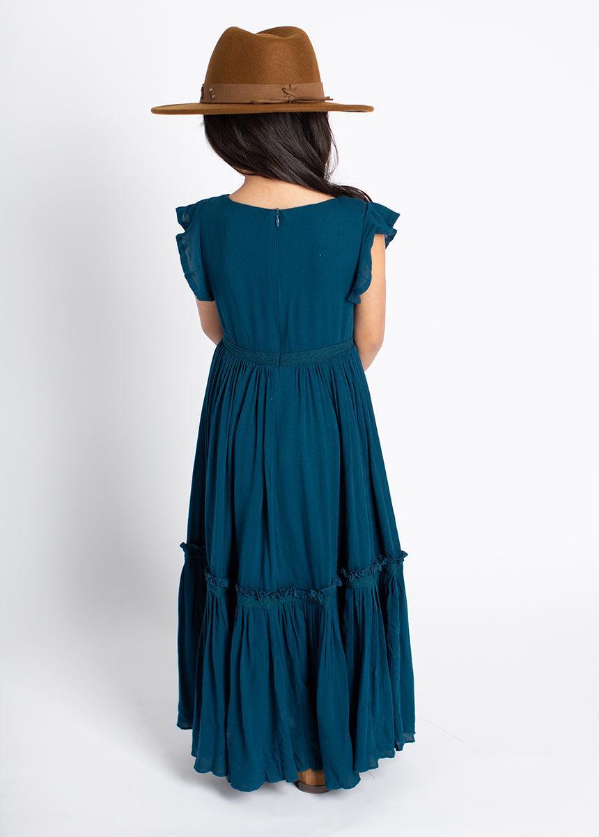 Viola Dress in Deep Ocean Girls Product Image