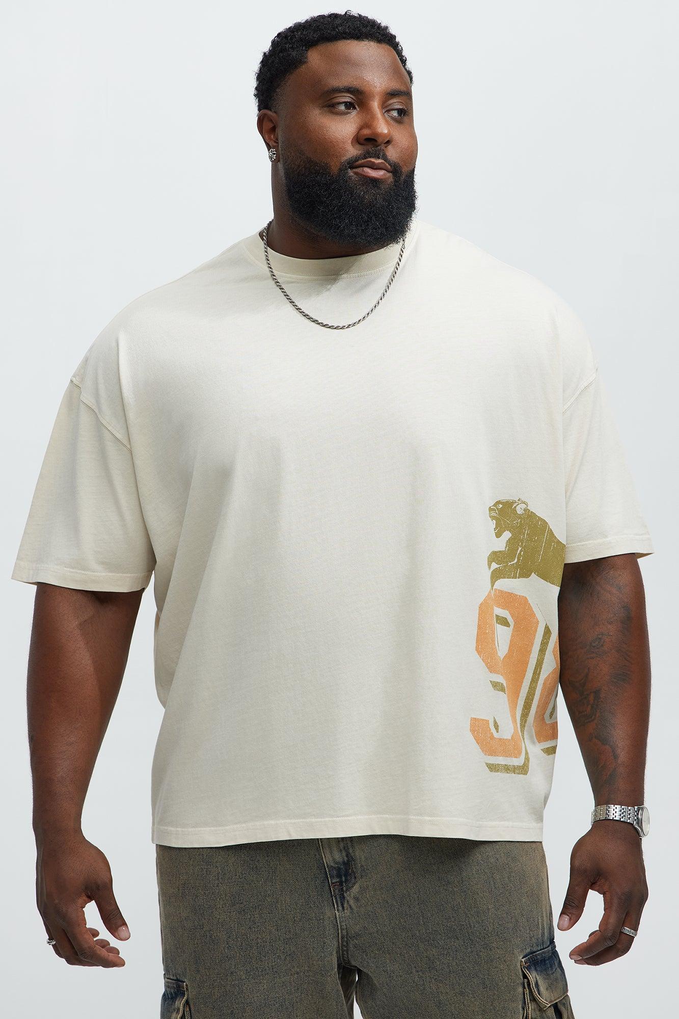 Keep It Savage Oversized Short Sleeve Tee - Cream Product Image