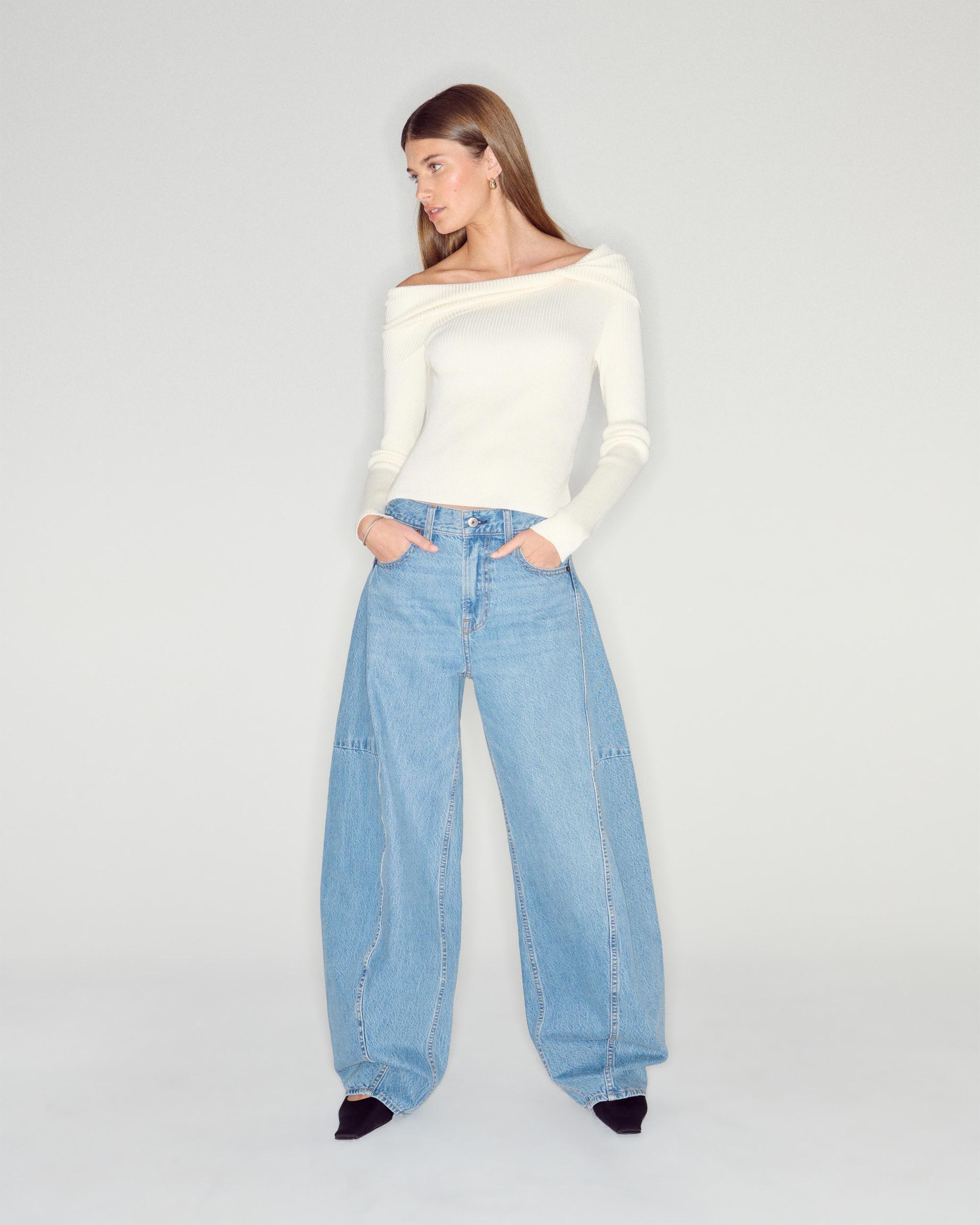 Mid Rise Ultra Barrel Jean Product Image